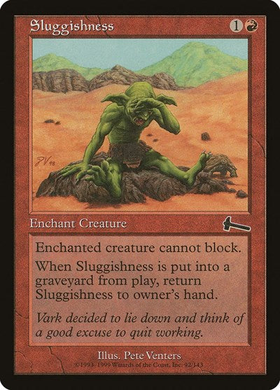 Sluggishness (ULG) #92 Common (Lightly Played) Urza's Legacy Magic: 1999