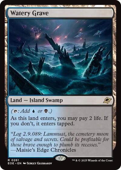 Watery Grave (EOE) #261 Rare (Near Mint) Edge of Eternities Magic: 2025