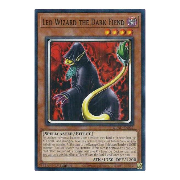 Leo Wizard the Dark Fiend (DUAD) #DUAD-EN027 Common / Short Print Duelist's Advance YuGiOh: 2025