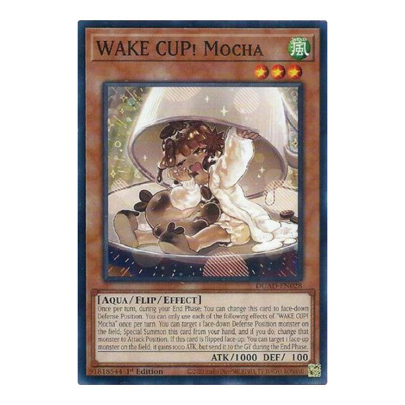 WAKE CUP! Mocha (DUAD) #DUAD-EN028 Common / Short Print Duelist's Advance YuGiOh: 2025