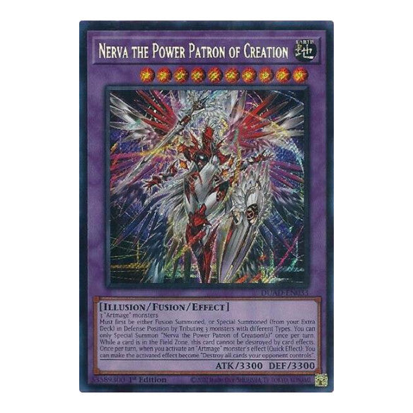Nerva the Power Patron of Creation (DUAD) #DUAD-EN033 Secret Rare (1st Edition Near Mint) Duelist's Advance YuGiOh: 2025