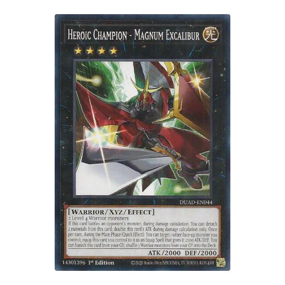 Heroic Champion - Magnum Excalibur (DUAD) #DUAD-EN044 Common / Short Print (1st Edition Near Mint) Duelist's Advance YuGiOh: 2025