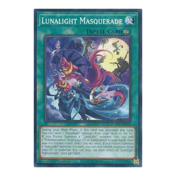 Lunalight Masquerade (DUAD) #DUAD-EN053 Common / Short Print (1st Edition Near Mint) Duelist's Advance YuGiOh: 2025