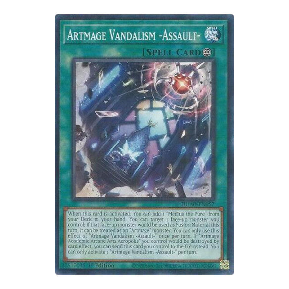 Artmage Vandalism -Assault- (DUAD) #DUAD-EN057 Common / Short Print (1st Edition Near Mint) Duelist's Advance YuGiOh: 2025