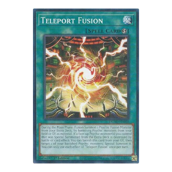 Teleport Fusion (DUAD) #DUAD-EN060 Common / Short Print (1st Edition Near Mint) Duelist's Advance YuGiOh: 2025