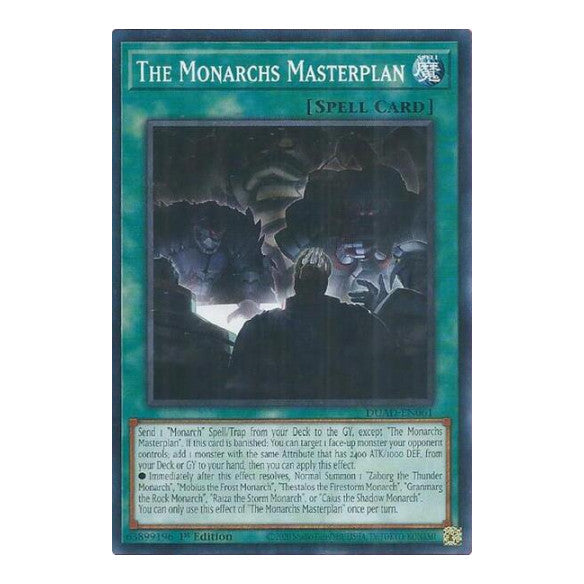 The Monarchs Masterplan (DUAD) #DUAD-EN061 Common / Short Print (1st Edition Near Mint) Duelist's Advance YuGiOh: 2025