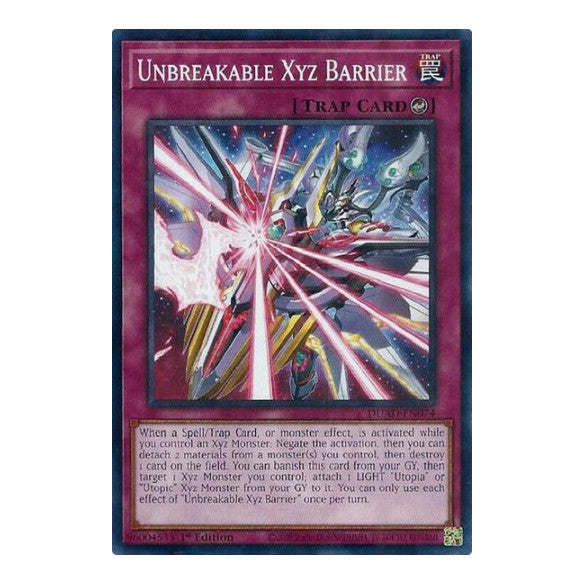 Unbreakable Xyz Barrier (DUAD) #DUAD-EN074 Common / Short Print (1st Edition Lightly Played) Duelist's Advance YuGiOh: 2025