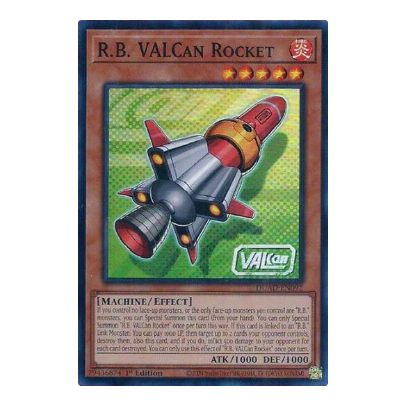 R.B. VALCan Rocket (DUAD) #DUAD-EN092 Super Rare (1st Edition Near Mint) Duelist's Advance YuGiOh: 2025