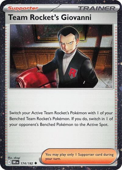 Team Rockets Giovanni Cosmos Holo (MCAP) #174/182 Uncommon (Holofoil Near Mint) Miscellaneous Cards & Products Pokemon: 2026