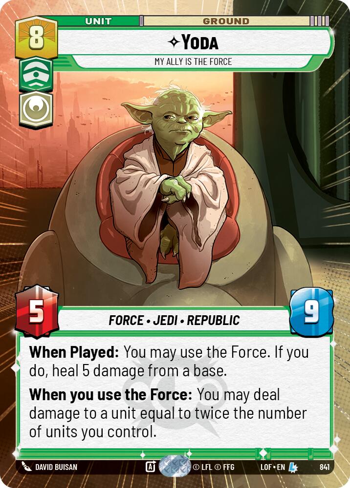 Yoda - My Ally is the Force (Hyperspace Foil)