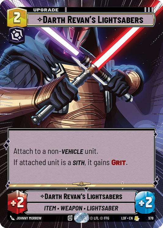 Darth Revan's Lightsabers (Hyperspace Foil)