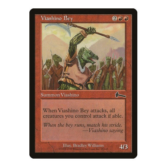 Viashino Bey (ULG) #93 Common (Moderately Played) Urza's Legacy Magic: The Gathering: 1999