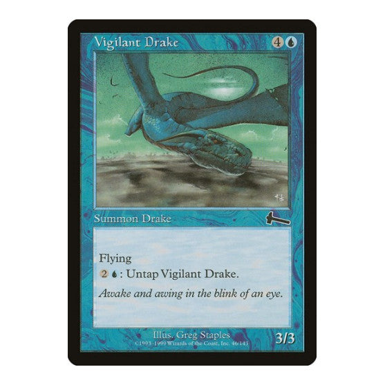 Vigilant Drake (ULG) #46 Common (Moderately Played) Urza's Legacy Magic: The Gathering: 1999