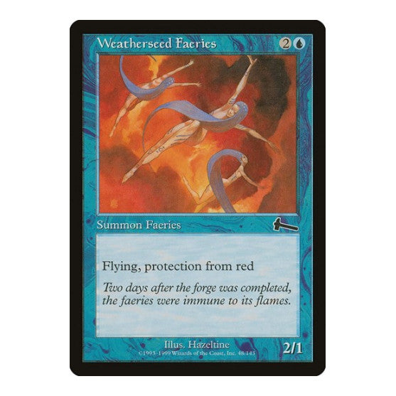 Weatherseed Faeries (ULG) #48 Common (Damaged) Urza's Legacy Magic: The Gathering: 1999