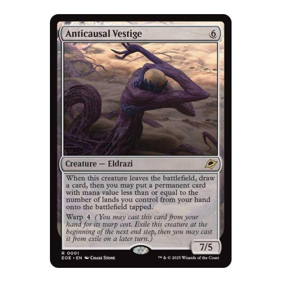 Anticausal Vestige (EOE) #1 Rare (Lightly Played) Edge of Eternities Magic: The Gathering: 2025