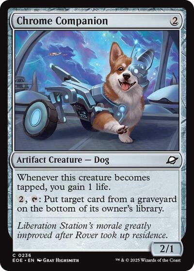 Chrome Companion (EOE) #236 Common (Lightly Played) Edge of Eternities Magic: 2025