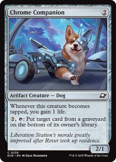Chrome Companion (EOE) #236 Common Edge of Eternities Magic: The Gathering: 2025
