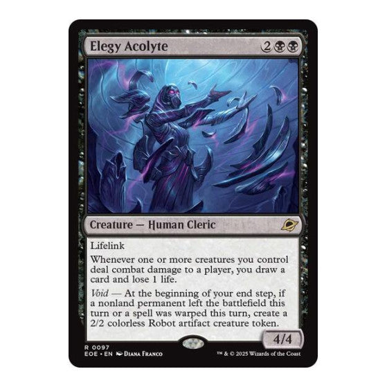 Elegy Acolyte (EOE) #97 Rare (Lightly Played) Edge of Eternities Magic: The Gathering: 2025