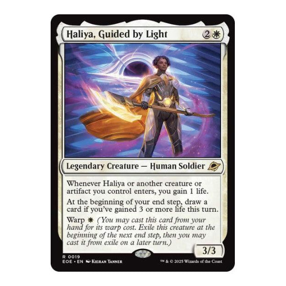 Haliya, Guided by Light (EOE) #19 Rare (Lightly Played) Edge of Eternities Magic: The Gathering: 2025