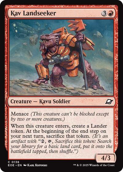 2025 Magic: Edge of Eternities (EOE) - Kav Landseeker (#138, Common)