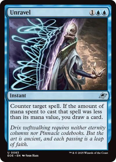 Unravel (EOE) #83 Uncommon (Lightly Played) Edge of Eternities Magic: 2025
