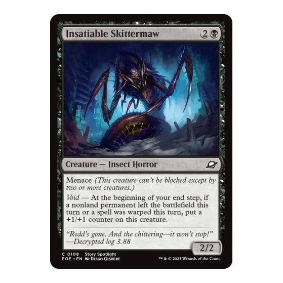 Insatiable Skittermaw (EOE) #108 Common Edge of Eternities Magic: The Gathering: 2025