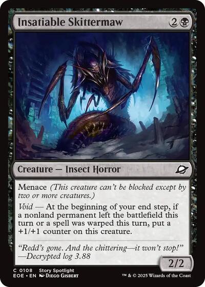 2025 Magic: Edge of Eternities (EOE) - Insatiable Skittermaw (#108, Common) (Lightly Played)