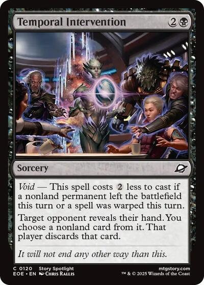 Temporal Intervention (EOE) #120 Common Edge of Eternities Magic: The Gathering: 2025