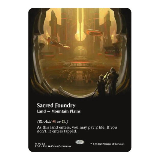 Sacred Foundry (Borderless) (EOE) #282 Rare (Near Mint) Edge of Eternities Magic: The Gathering: 2025