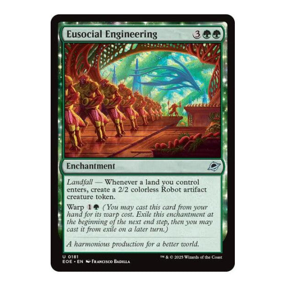 Eusocial Engineering (EOE) #181 Uncommon (Lightly Played) Edge of Eternities Magic: The Gathering: 2025
