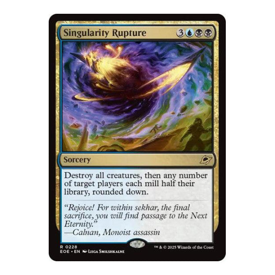 Singularity Rupture (EOE) #228 Rare (Lightly Played) Edge of Eternities Magic: The Gathering: 2025