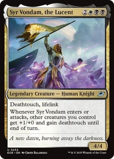 Syr Vondam the Lucent (EOE) #232 Uncommon (Lightly Played) Edge of Eternities Magic: The Gathering: 2025