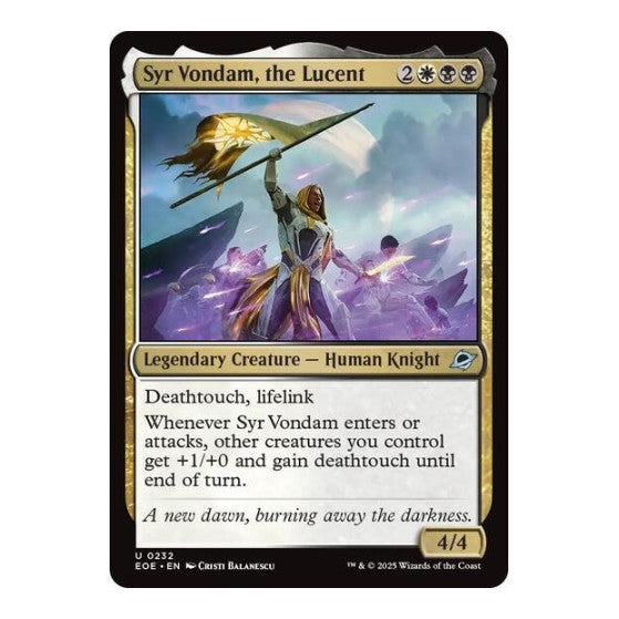 Syr Vondam, the Lucent (EOE) #232 Uncommon (Lightly Played) Edge of Eternities Magic: The Gathering: 2025