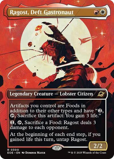 Ragost Deft Gastronaut Borderless (EOE) #300 Rare (Near Mint) Edge of Eternities Magic: 2025