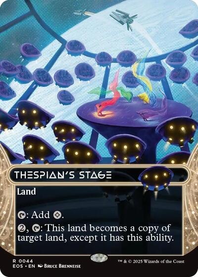 Thespians Stage 0044 Borderless (EOS) #44 Rare (Near Mint) Edge of Eternities: Stellar Sights Magic: The Gathering: 2025