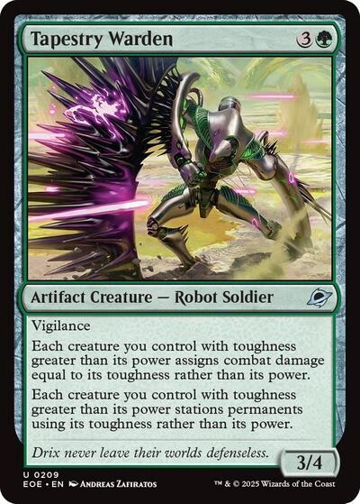 Tapestry Warden (EOE) #209 Uncommon (Lightly Played) Edge of Eternities Magic: 2025