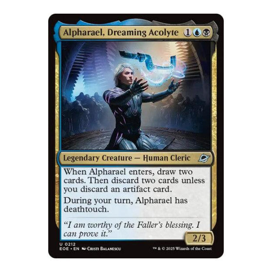 Alpharael Dreaming Acolyte (EOE) #212 Uncommon (Foil Lightly Played) Edge of Eternities Magic: The Gathering: 2025