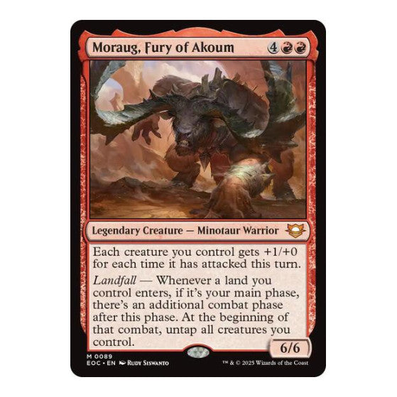 Moraug, Fury of Akoum (EOC) #89 Mythic Rare (Lightly Played) Commander: Edge of Eternities Magic: The Gathering: 2025