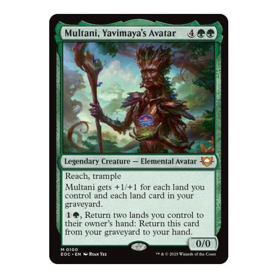 Multani, Yavimaya's Avatar (EOC) #100 Mythic Rare (Lightly Played) Commander: Edge of Eternities Magic: The Gathering: 2025