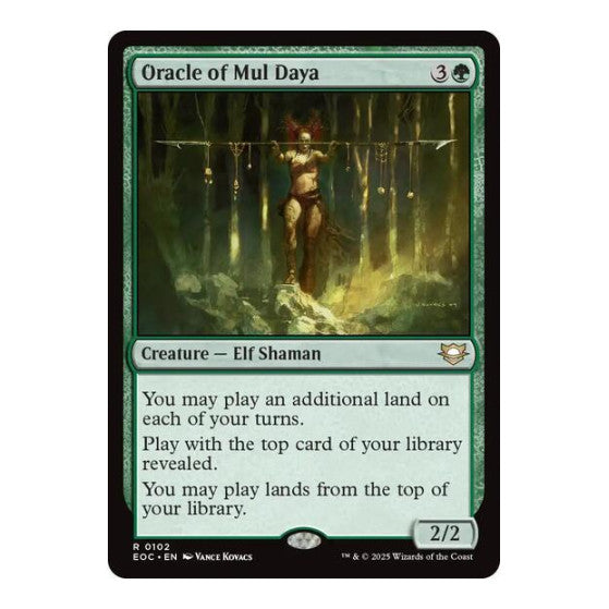 Oracle of Mul Daya (EOC) #102 Rare (Lightly Played) Commander: Edge of Eternities Magic: The Gathering: 2025