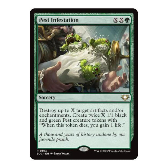 Pest Infestation (EOC) #103 Rare (Lightly Played) Commander: Edge of Eternities Magic: The Gathering: 2025