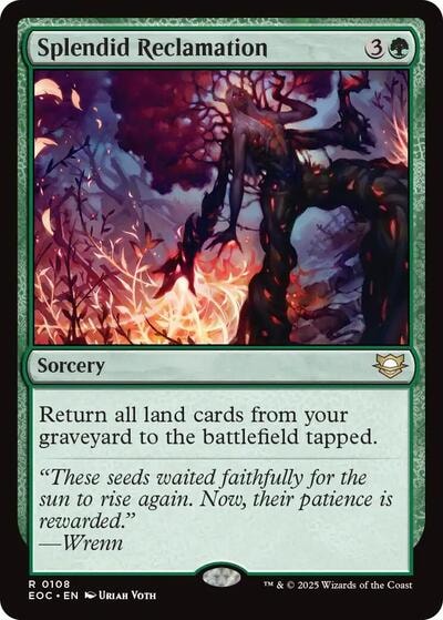 Splendid Reclamation (EOC) #108 Rare (Lightly Played) Commander: Edge of Eternities Magic: The Gathering: 2025