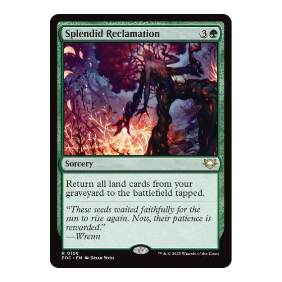 Splendid Reclamation (EOC) #108 Rare (Lightly Played) Commander: Edge of Eternities Magic: The Gathering: 2025