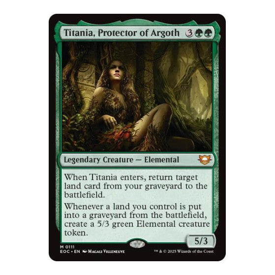 Titania, Protector of Argoth (EOC) #111 Mythic Rare (Lightly Played) Commander: Edge of Eternities Magic: The Gathering: 2025