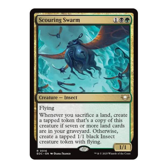 Scouring Swarm (EOC) #16 Rare (Lightly Played) Commander: Edge of Eternities Magic: The Gathering: 2025