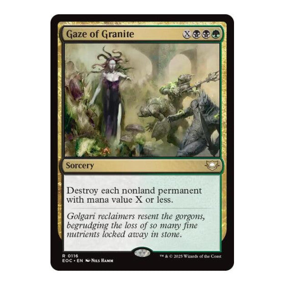 Gaze of Granite (EOC) #116 Rare (Lightly Played) Commander: Edge of Eternities Magic: The Gathering: 2025