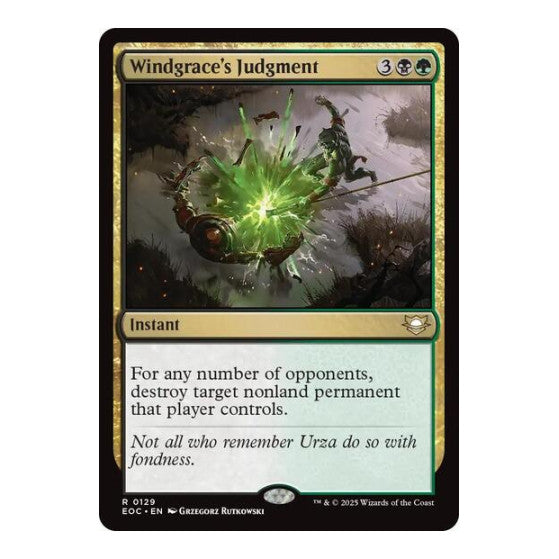 Windgrace's Judgment (EOC) #129 Rare (Lightly Played) Commander: Edge of Eternities Magic: The Gathering: 2025