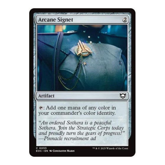 Arcane Signet (EOC) #53 Common (Lightly Played) Commander: Edge of Eternities Magic: The Gathering: 2025