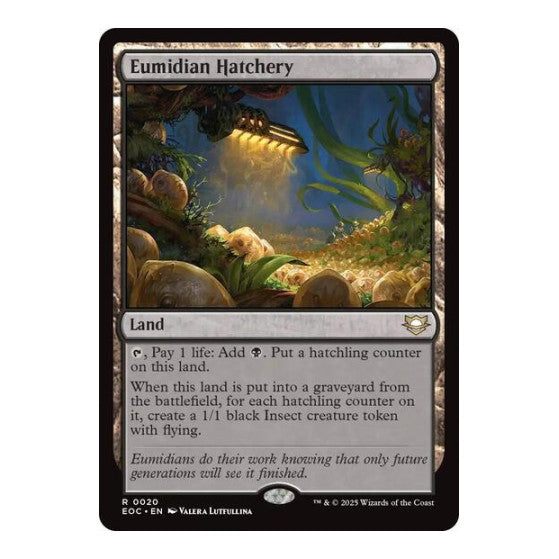 Eumidian Hatchery (EOC) #20 Rare (Lightly Played) Commander: Edge of Eternities Magic: The Gathering: 2025
