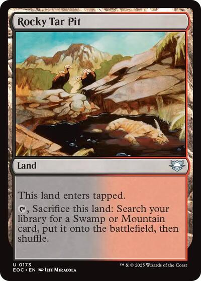 Rocky Tar Pit (EOC) #173 Uncommon (Lightly Played) Commander: Edge of Eternities Magic: The Gathering: 2025